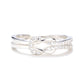 Friendship Love Knot Ring – Elegant Cubic Zirconia Gift for Women & Girls