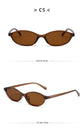 Retro Oval Frame Sunglasses – Fashion Personalized Trendy Small Frame, Punk Cat Eye Sunshade
