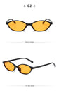 Retro Oval Frame Sunglasses – Fashion Personalized Trendy Small Frame, Punk Cat Eye Sunshade