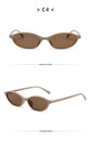 Retro Oval Frame Sunglasses – Fashion Personalized Trendy Small Frame, Punk Cat Eye Sunshade