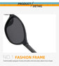 Retro Oval Frame Sunglasses – Fashion Personalized Trendy Small Frame, Punk Cat Eye Sunshade
