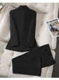 Two Piece Sets Women 2025 Blazer Jacket Long Pants Elegant Work Matching Sets Single Breasted Tops Normal Y2k Blazers Outfits
