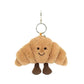 Kawaii Croissant Plush Keychain – 2025 Cartoon Bag Charm & Cute Girl Gift