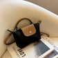 Minimalist Flap Crossbody Bag for Women – Magnetic Snap, Zipper, Lightweight, Adjustable Strap