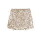 2025 Summer Thin Women Sequins Skirt Zipper High Waisted Skirts Package Hip Extreme Short Mini Skirt Jupe Club