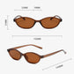 Retro Oval Frame Sunglasses – Fashion Personalized Trendy Small Frame, Punk Cat Eye Sunshade