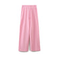 Solid Color 2-Piece Set for Women – Loose Casual T-Shirt & High Waist Pants, Stylish Daily Wear