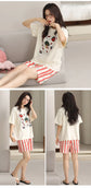 Hello Kitty Pajamas for Women Spring animal Cartoon Cute Short-Sleeved Home Clothes Set Girl Birthday Gifts