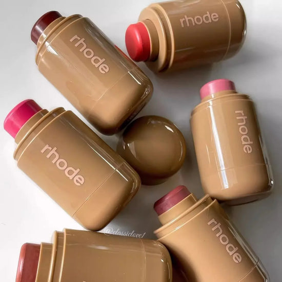 RHODE Makeup Cheek Blush Cream Blusher Stick Lip Gloss New Toast SALTY TAN Raspberry Espresso Lipstick INS