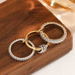 Niche Two-Color Four-Ring Jewelry Ring – Hypoallergenic, INS Style, Stacking Accessory for Young Women