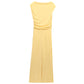 2025 Ruffled Yellow Midi Dress – Elegant Asymmetric Sleeveless Summer Holiday Dress for Women