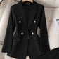 Two Piece Sets Women 2025 Blazer Jacket Long Pants Elegant Work Matching Sets Single Breasted Tops Normal Y2k Blazers Outfits