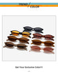 Retro Oval Frame Sunglasses – Fashion Personalized Trendy Small Frame, Punk Cat Eye Sunshade