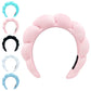 2024 Fashion Sponge Headband for Women Girls Puffy Hair Band Makeup Bubble Retro Terry Cloth Headbands Hair Accessories Headwear