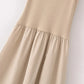 2025 Women’s Spring Khaki Elegant Long Sleeveless Dress – Fashion Casual Party Y2K Style Vestidos